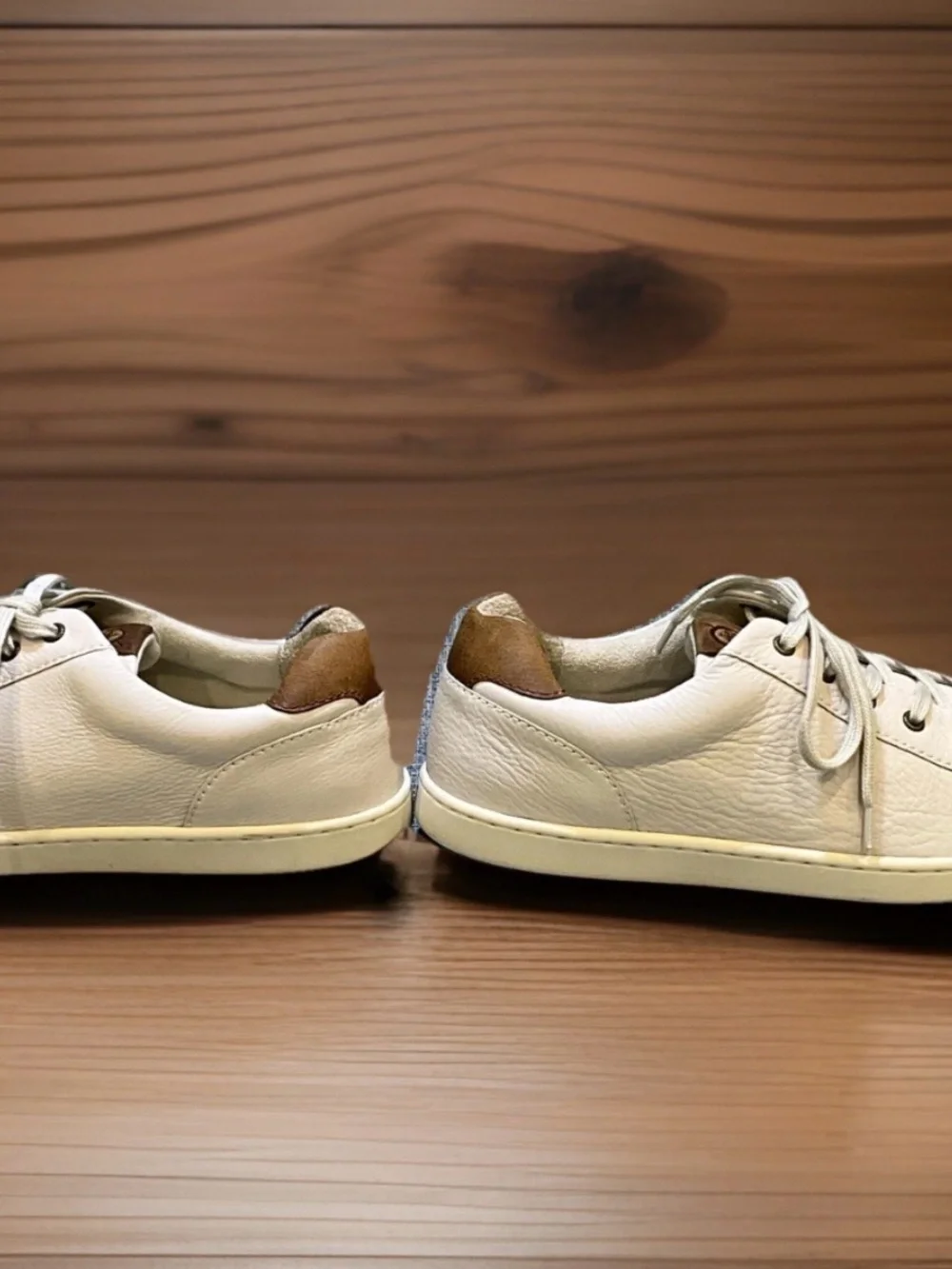 Born Ashram II Men’s Handcrafted Leather Sneakers In Bone Color Sz. 10.5M - NEW - Picture 9 of 12